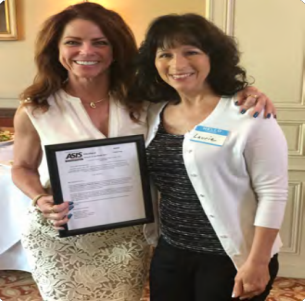 Major Contributor Award, Kimberly Diemert, left, and Laurie Bosu
